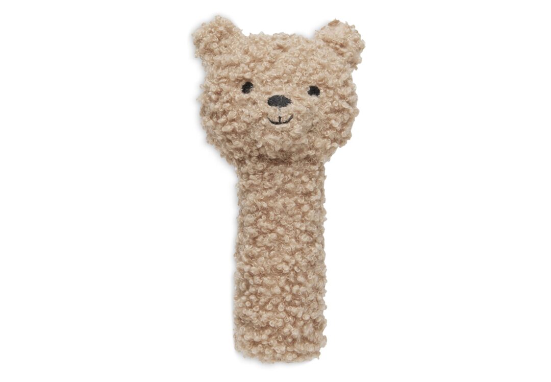 Hochet boucle teddy bear jolly in biscuit