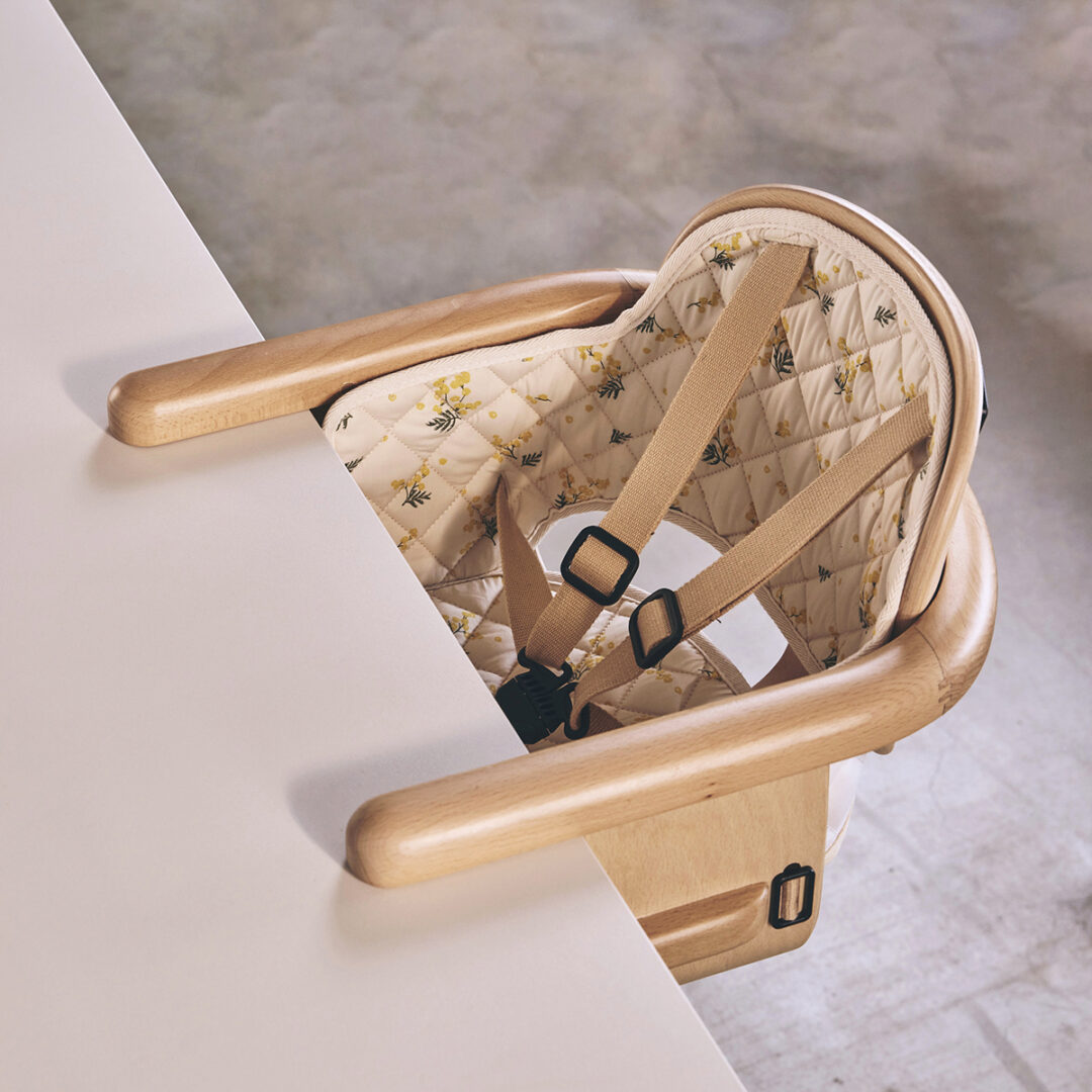coussin pour siège de table bébé HIKO Charlie crane chaise haute mimosa