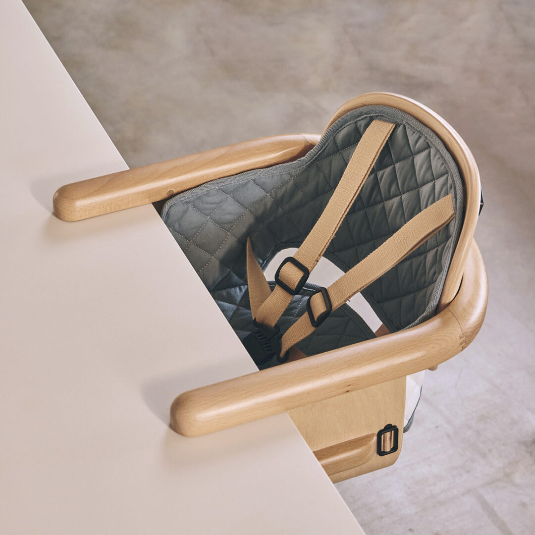 coussin pour siège de table bébé HIKO Charlie crane chaise haute orage
