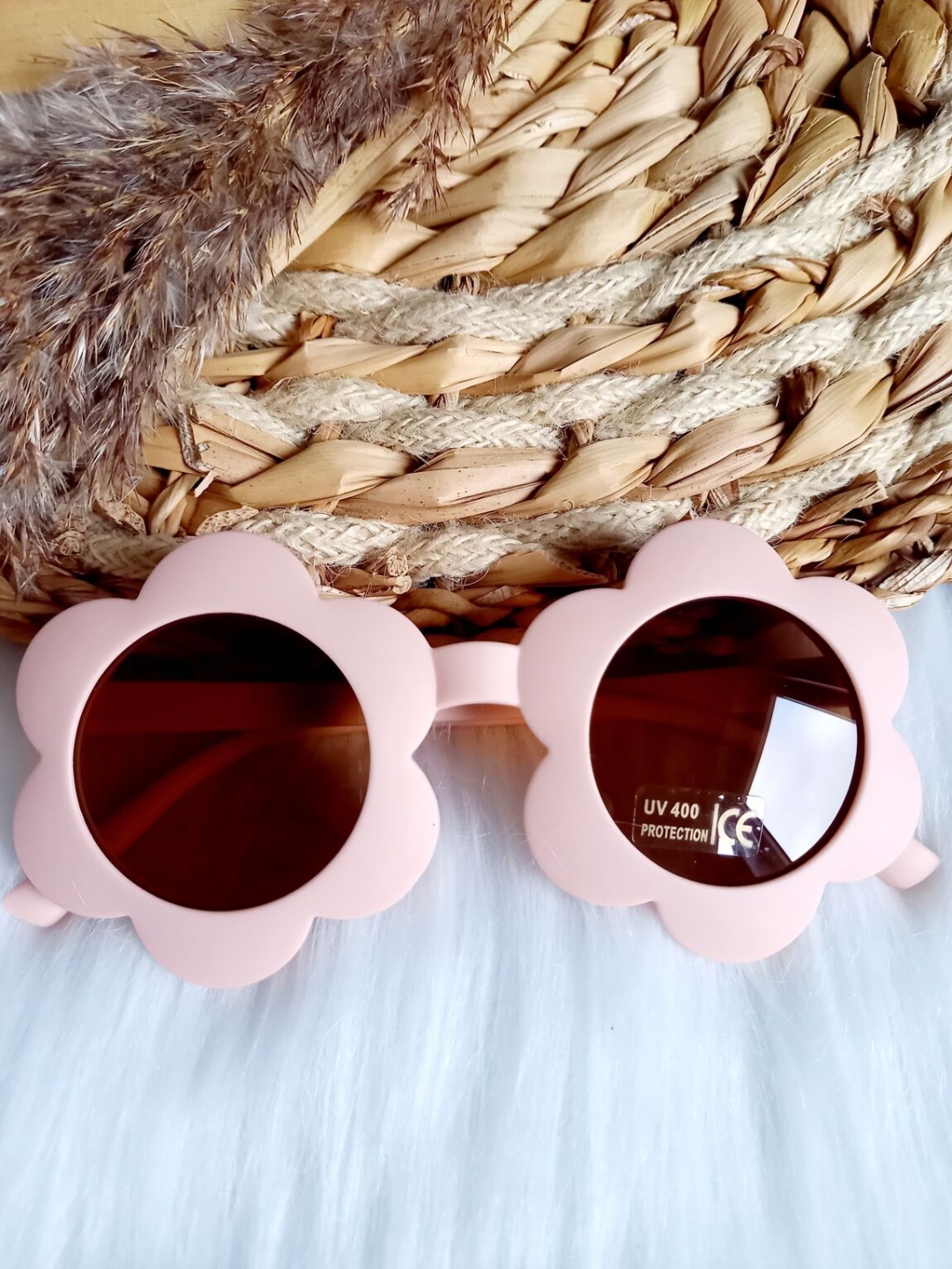 lunettes de soleil pour enfant flower fleur rose blush indice UV400