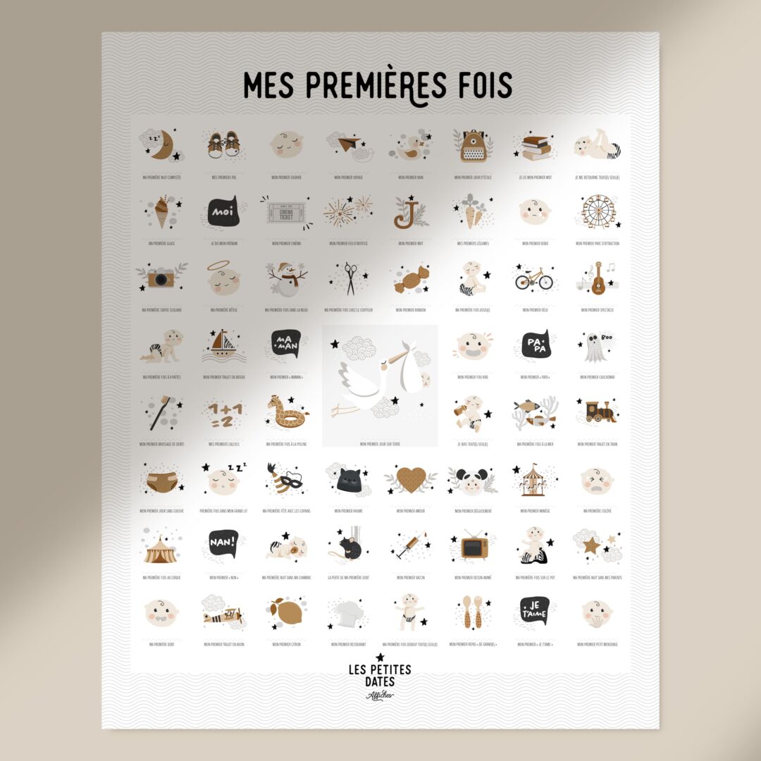 Affiche premières fois peau claire les petites dates