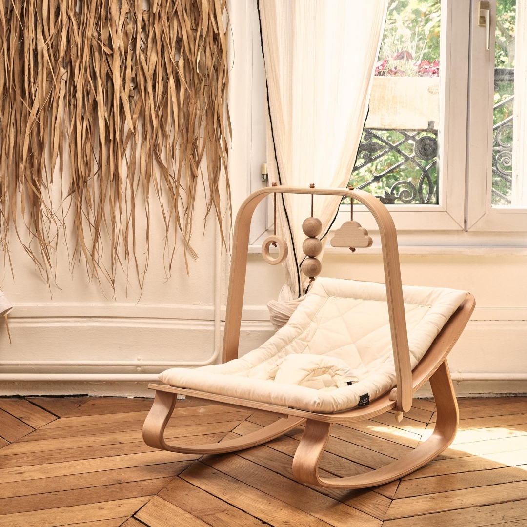 transat charlie crane levo organic milk blanc baby rocker cadeau de naissance liste de naissance