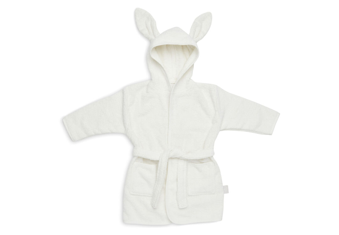 peignoir lapin en éponge avec oreilles ivory jollein