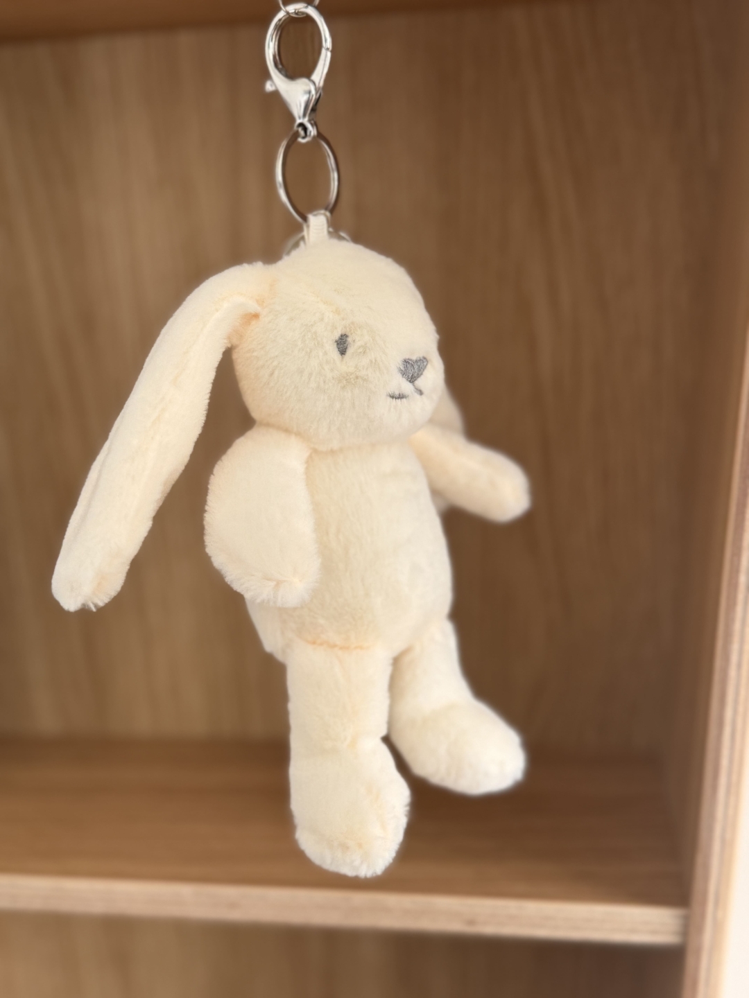 porte clés lapin crème bijou de sac doudou lapin blanc