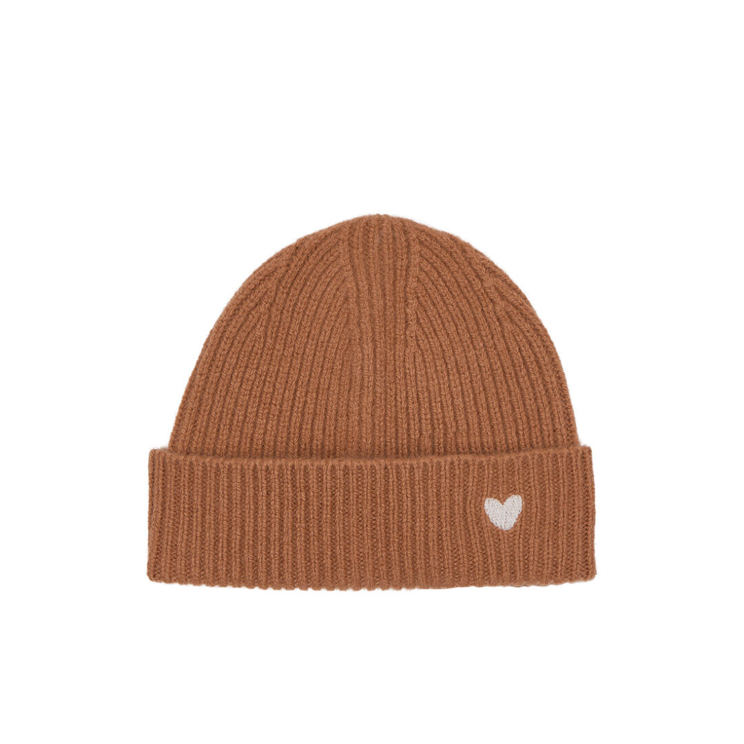 bonnet en laine coeur caramel atelier wagram pour bébé enfant ou adulte