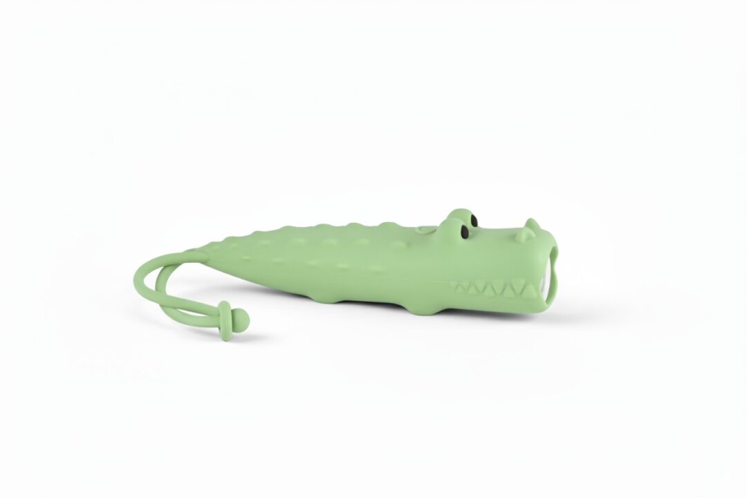 lampe torche enfant crocodile en silicone little L