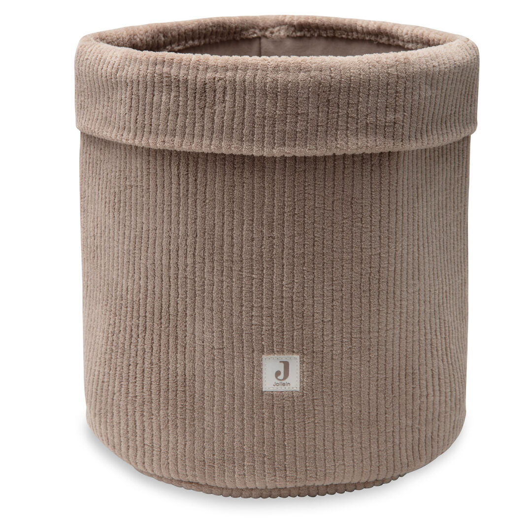 panier de rangement en velours milky coffee jollein
