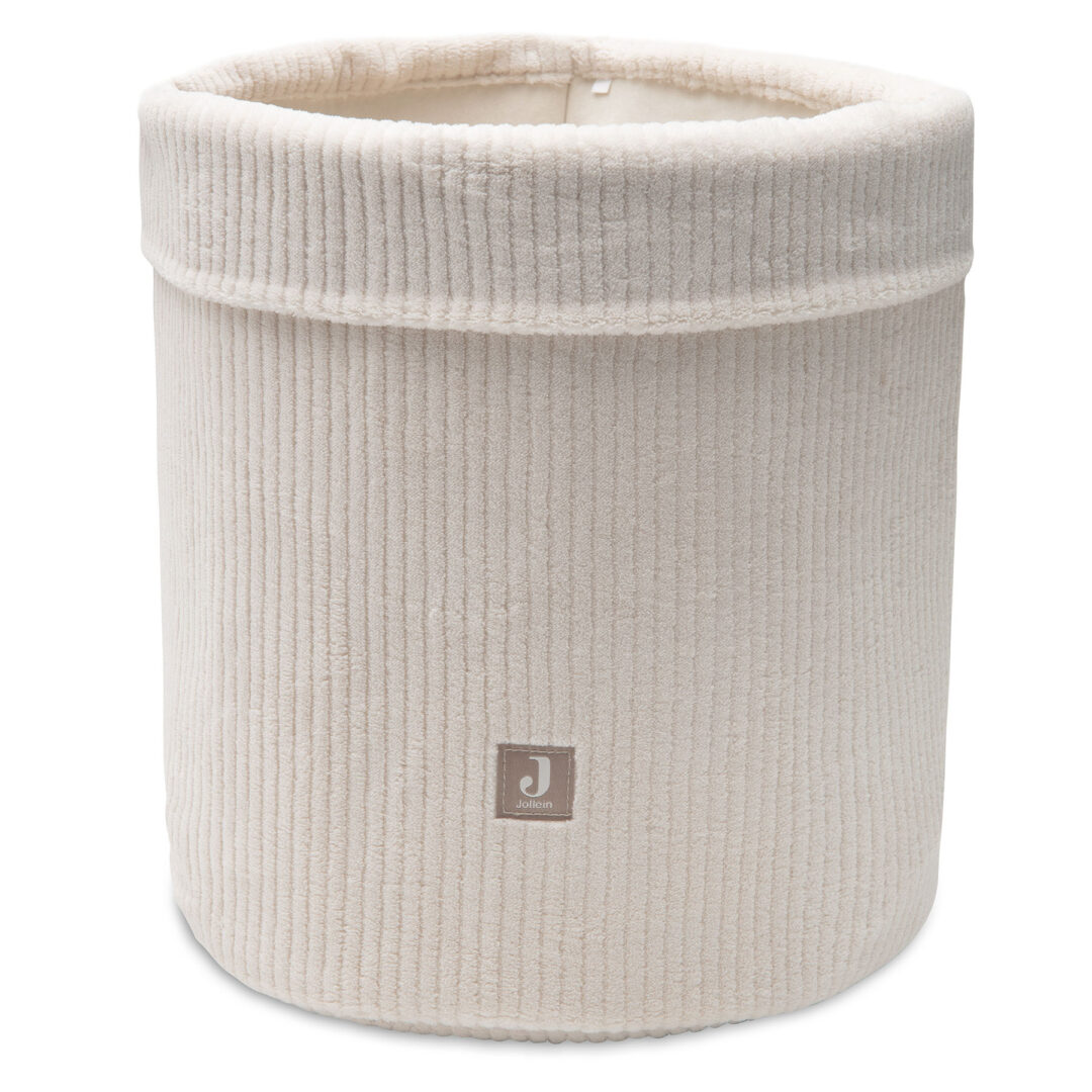 panier de rangement en velours oatmeal jollein