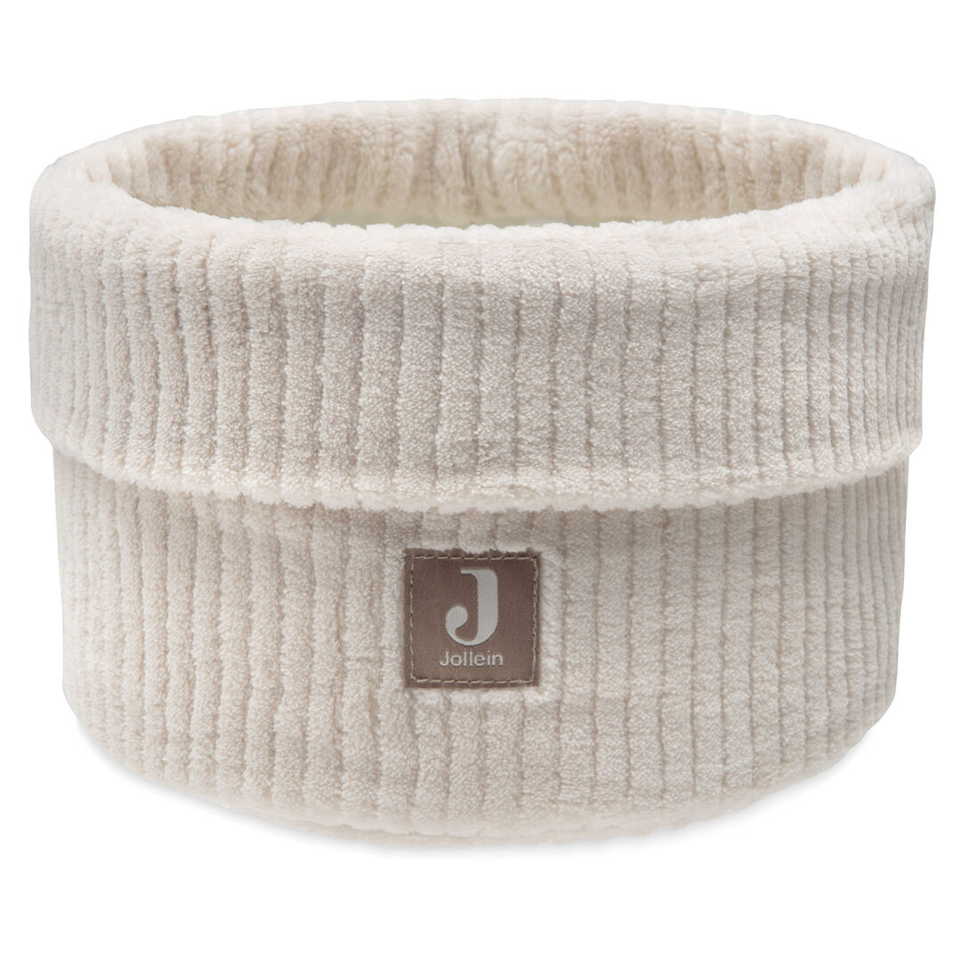 petit panier de rangement en velours oatmeal jollein