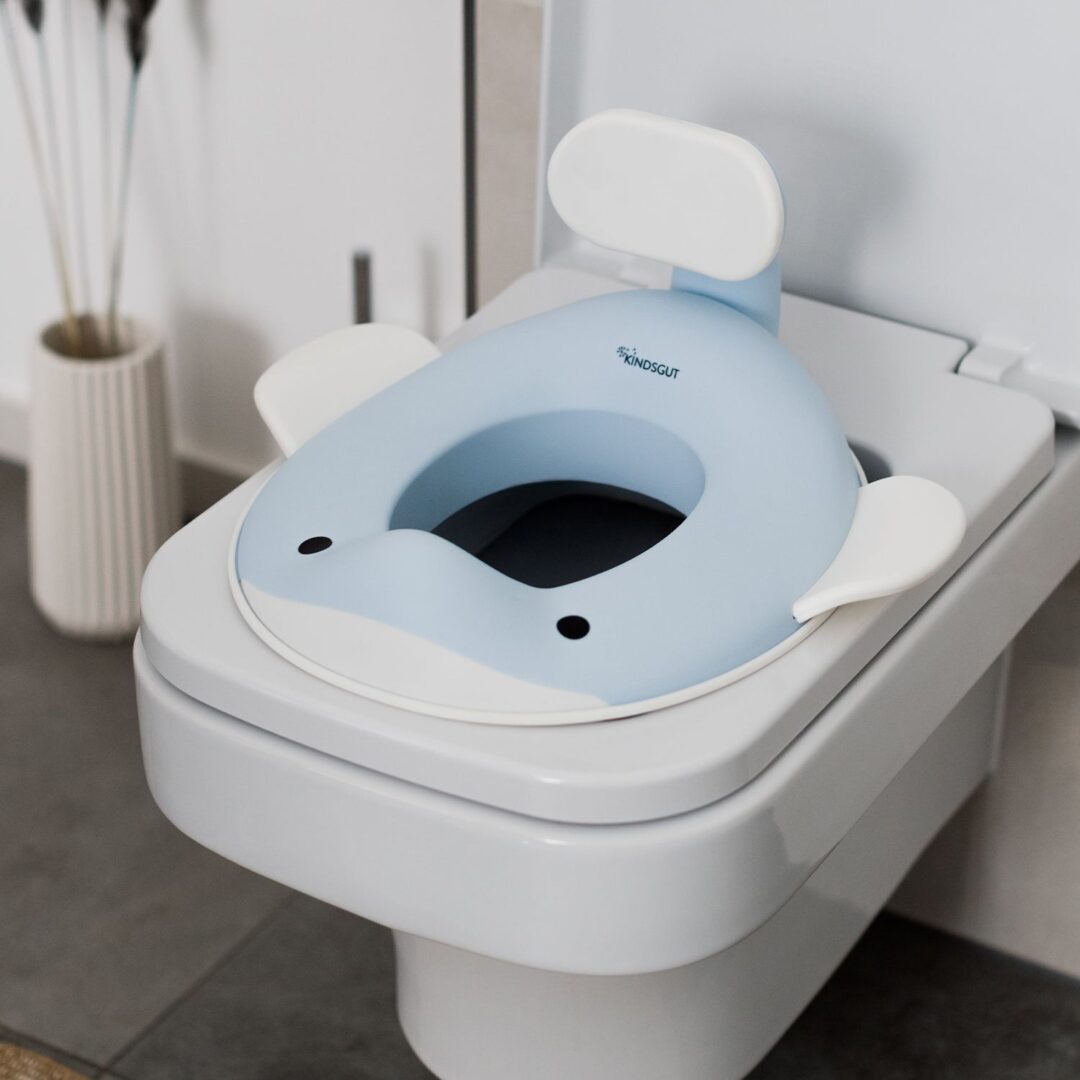 Réducteur de toilettes baleine kindsgut bleu ciel apprentissage de la propreté