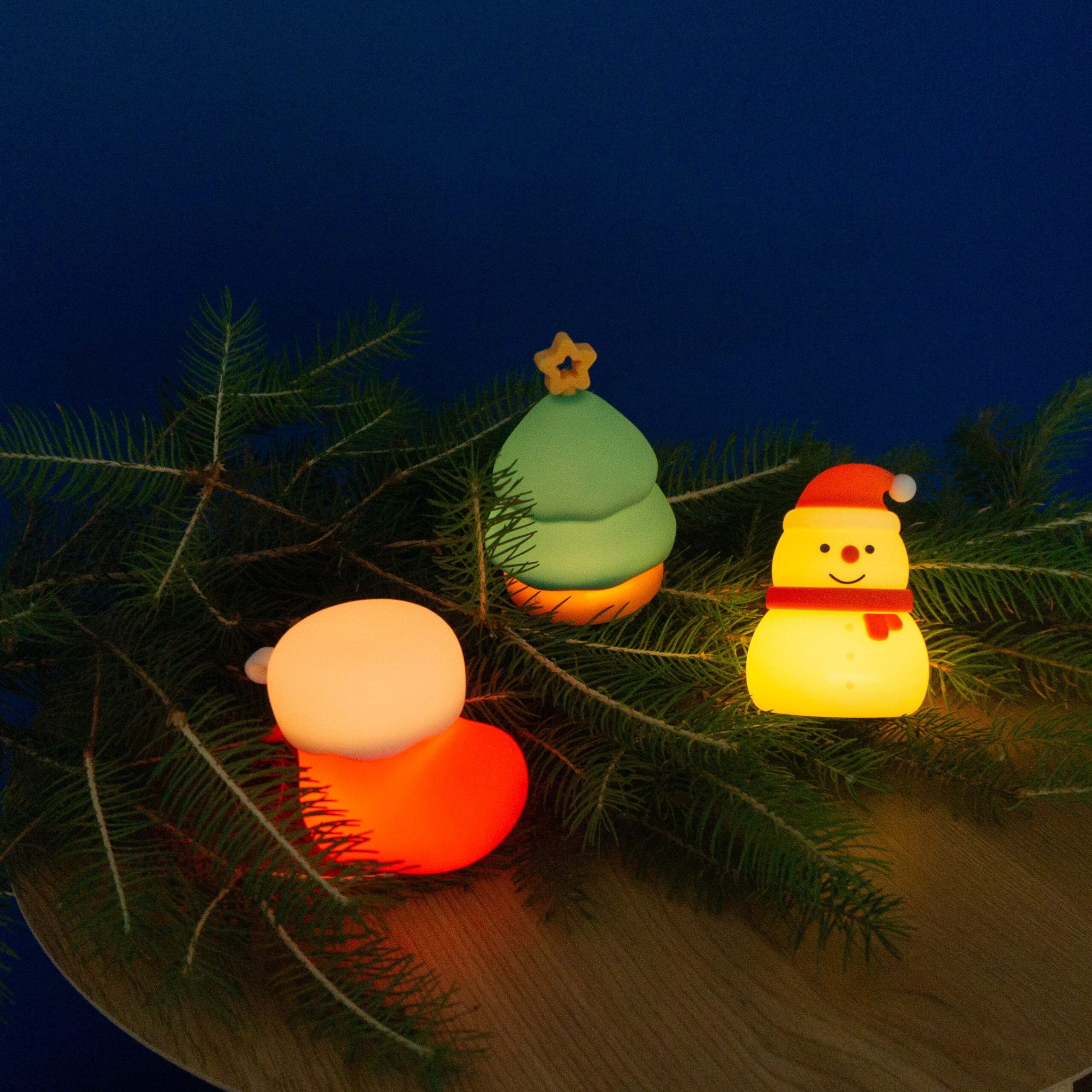 mini veilleuses de Noel à poser ou à suspendre au sapin mary's