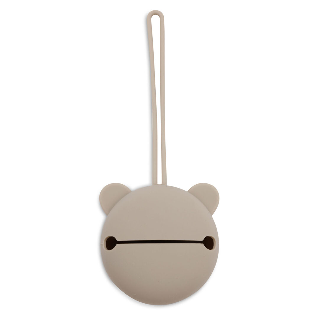 étui à Tétine Ourson En Silicone Olive Green Jollein