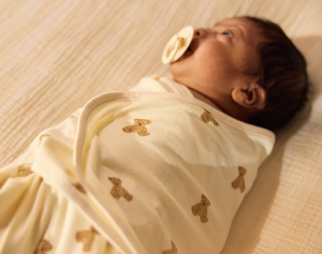 gigoteuse d'emmaillotage teddy bear jollein couverture pour emmailloter bébé