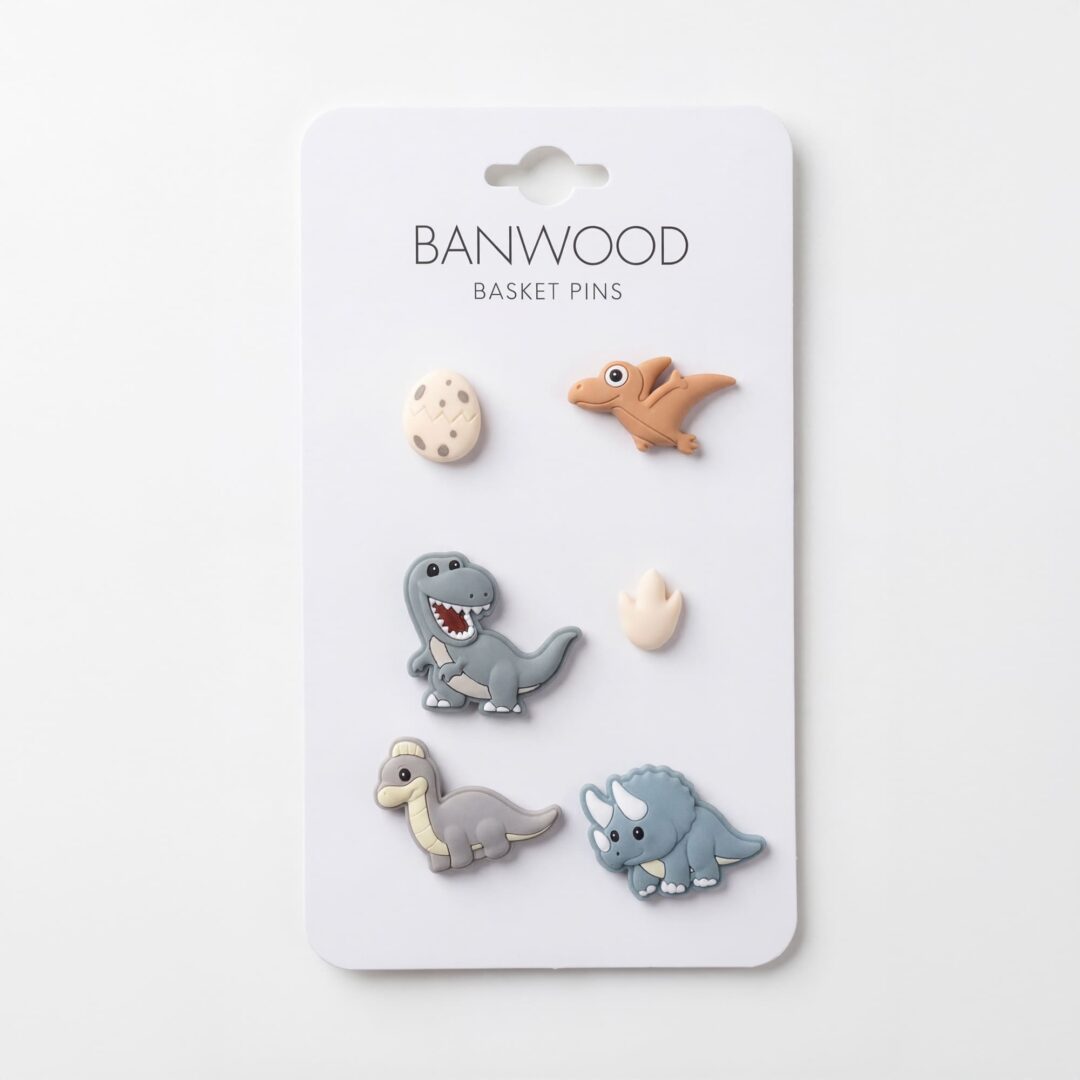 pins pour panier banwood pin and ride dinosaures