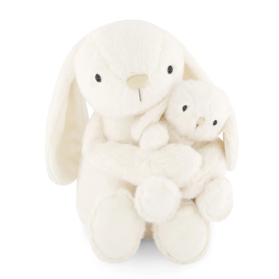 peluche lapin maman et bébé câlin marshmallow snuggle bunnies