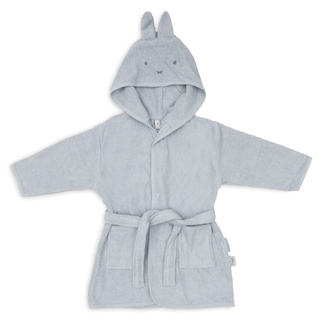 peignoir lapin miffy cloudy blue bleu jollein