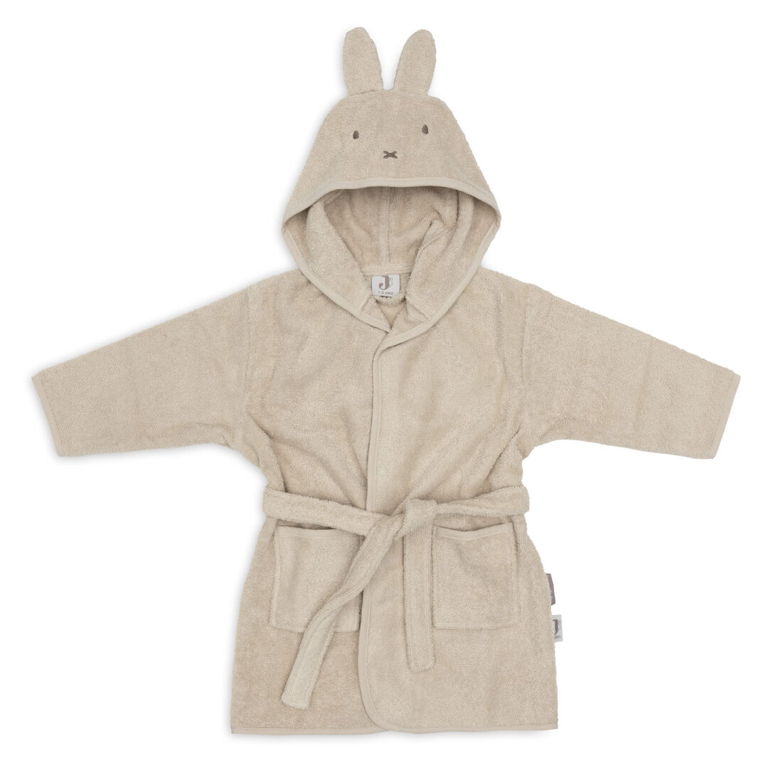 peignoir lapin miffy warm sand sable jollein