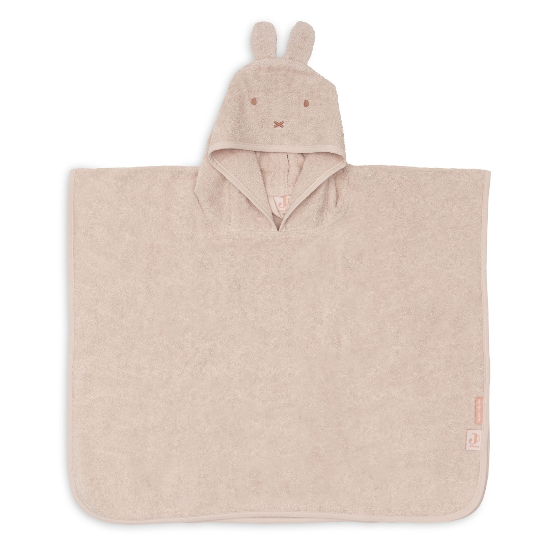 poncho de bain lapin miffy silk pink rose jollein