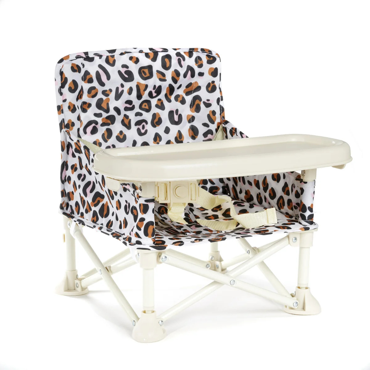 chaise bébé nomade réhausseur chaise pliable izimini léopard ella
