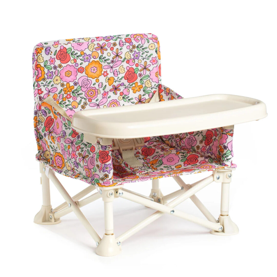 chaise bébé nomade réhausseur chaise pliable izimini Paloma flower fleurs